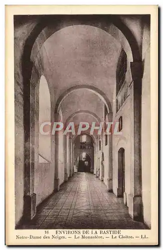 Cartes postales Environs De La Bastide Notre Dame des Neiges Le Monastere Le cloitre