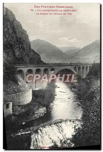 Ansichtskarte AK Villefranche Du Conflent Le Viaduc Du Chenin De Fer