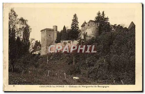 Cartes postales Couches les Mines Chateau de Marguerite de Bourgogne