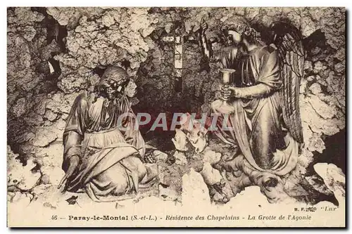 Cartes postales Paray le Monial Residence des Chapelains La grotte de l&#39agonie