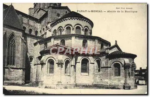 Cartes postales Paray le Monial Abside de la Basilique