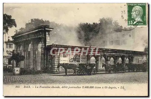 Cartes postales Dax La Fontaine Chaude Chevaux