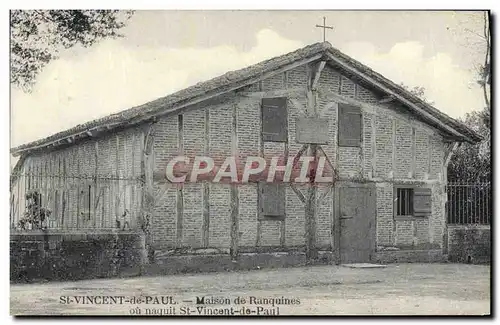 Cartes postales St Vincent de Paul Maison de Ranquines ou naquit St Vincent de Paul