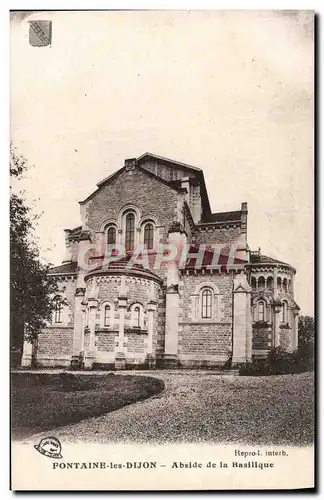 Cartes postales Fontaine les Dijon Abside de la Basilique