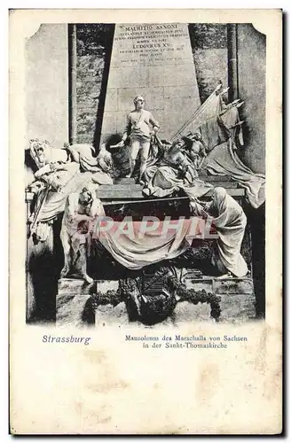 Cartes postales Strassburg Mausoleum des Marsechalls von Sachsen