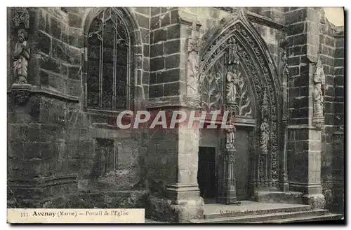 Cartes postales Avenay Portail de L&#39Eglise