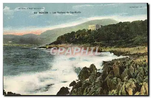 Cartes postales Menton Les Rochers du Cap Martin