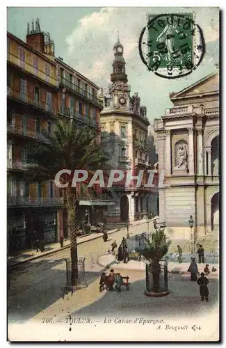 Cartes postales Toulon La Caisse d'Epargne