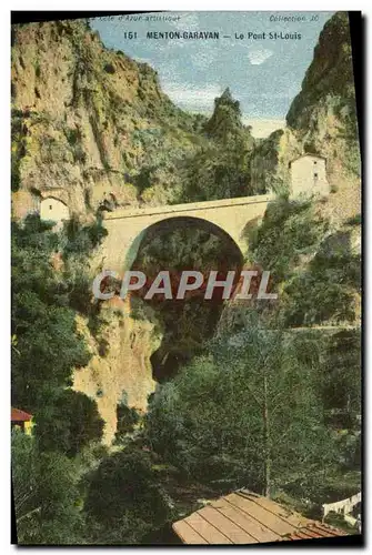 Ansichtskarte AK Menton Garavan Le Pont St Louis