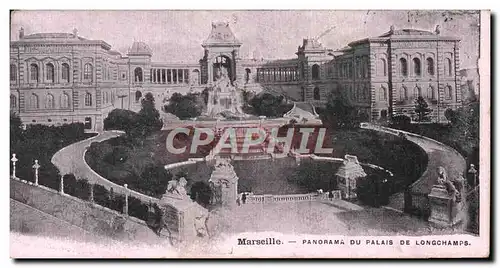 Ansichtskarte AK Marseille Panorama Du Palais De Longchamps