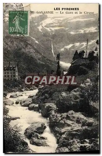 Cartes postales Gavarnie Le Gave et le Cirque