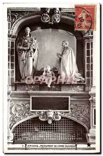 Cartes postales Amiens Monument De L'Ange Pleureur