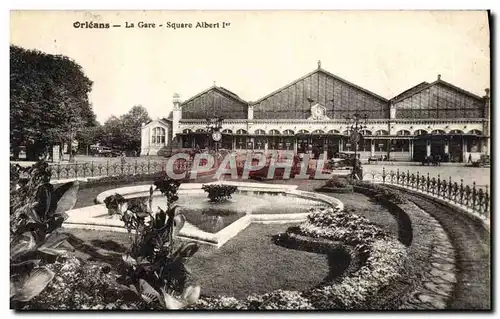 Cartes postales Orleans La Gare Square Albert 1er