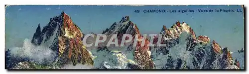 Cartes postales Chamonix Les Aiguilles Vues de la Fiegere