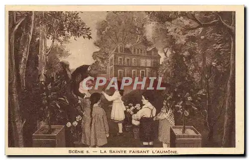 Ansichtskarte AK Scene 5 La Sainte Faisant L&#39Aumone Lisieux Diorama de Sainte Therese de l&#39Enfant Jesus