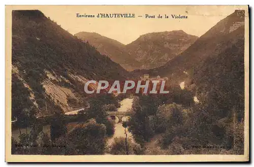 Cartes postales Environs d&#39Hauteville Pont de la Violette