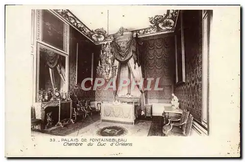 Cartes postales Palais De Fontainebleau Chambre du Duc d&#39Orleans