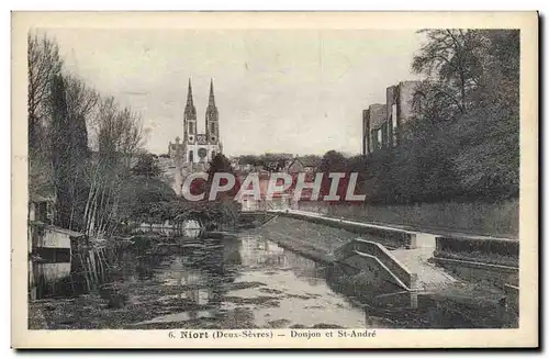 Cartes postales Niort Donjon et St Andre