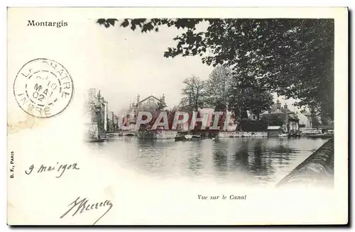 Cartes postales Montargis Vue sur le canal