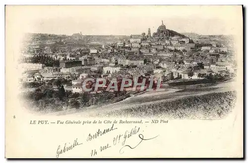 Ansichtskarte AK Le Puy Vue Generale Prise de la Cote de Rochearnaud