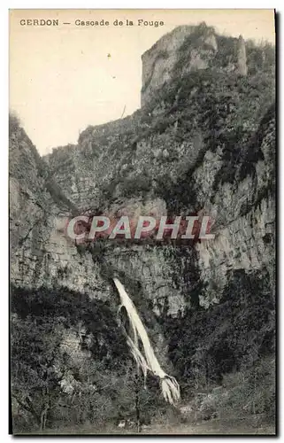 Cartes postales Cerdon Cascade de la Fouge