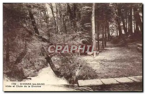 Cartes postales Divonne Les Bains Allee et source de la Divonne