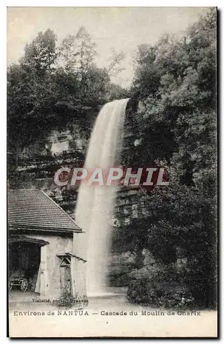 Ansichtskarte AK Environs De Nantua Cascade du Moulin de Charix