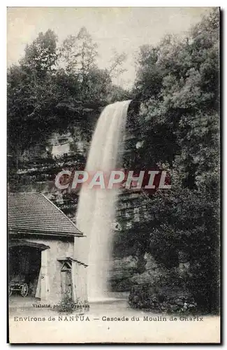 Cartes postales Environs De Nantua Cascade du Moulin de Charix