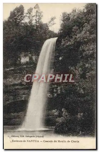 Cartes postales Environs De Nantua Cascade du Moulin de Charix
