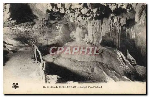 Cartes postales Grottes de Betharram Detail d'Un Plafond
