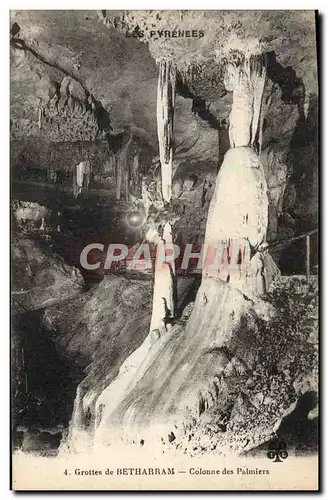 Ansichtskarte AK Grottes de Betharram Colonne des Palmiers