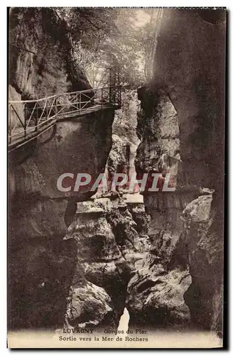 Cartes postales Lovagny Gorges du Fier Sortie vers la mer de rochers