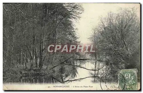 Cartes postales Nonancourt L&#39Avre du Pont Vert