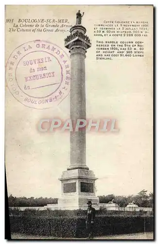 Cartes postales Boulogne Sur Mer La Colonne de la Grande armee