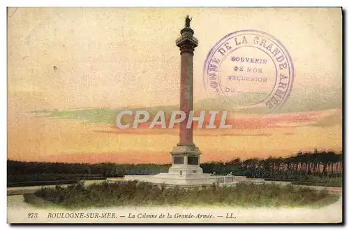 Cartes postales Boulogne Sur Mer La Colonne de la Grande armee