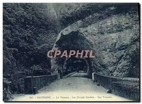 Ansichtskarte AK Dauphine Le Vercors Les Grands Goulets Les tunnels