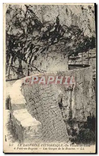 Cartes postales Le Dauphine Pittoresque de Villars de Lans a Pont en Royans Les gorges de la Bourne