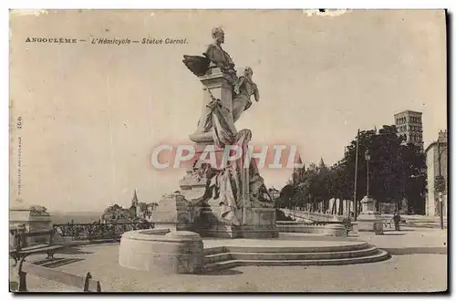 Cartes postales Angouleme L&#39Hemicycle Statue Carnot