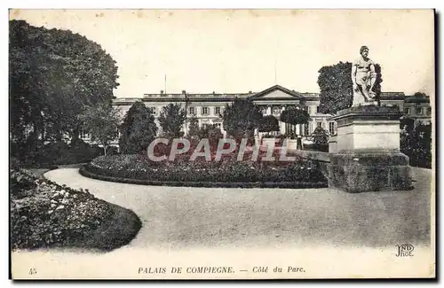 Cartes postales Le Palais de Compiegne Cote du parc