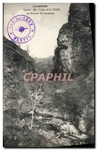 Cartes postales Vallee de la Cere Les Rochers de Compaing