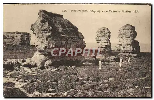 Ansichtskarte AK Royan Les Rochers de Vallieres