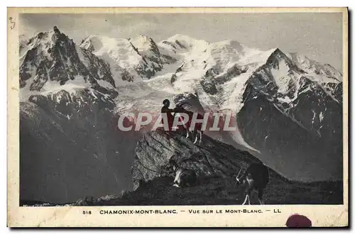 Cartes postales Chamonix Mont Blanc Vue sur Le Mont Blanc