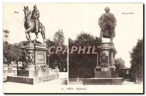 Cartes postales Metz Esplanade Hier Esplanade