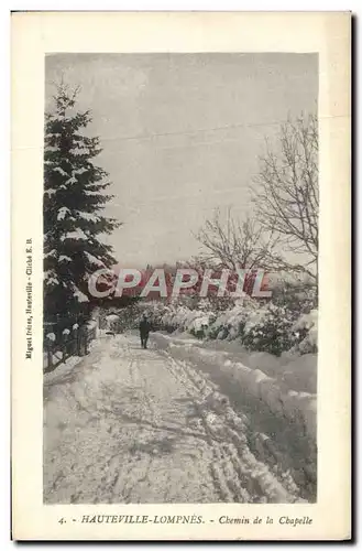 Cartes postales Hauteville Lompnes Chemin de la Chapelle