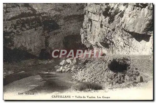 Cartes postales Castellane Vallee du Verdon Les Gorges