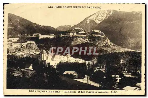 Ansichtskarte AK Briancon L&#39Eglise et les Forts avances