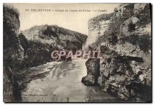 Cartes postales Bellegarde Gorges du Canon du Rhone Le paradis
