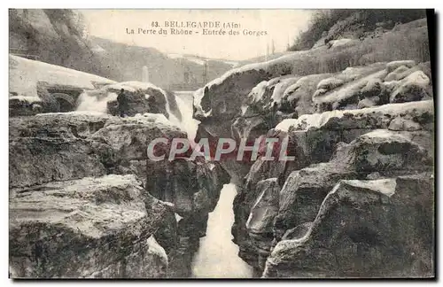 Cartes postales Bellegarde La Perte du Rhone Entree des gorges