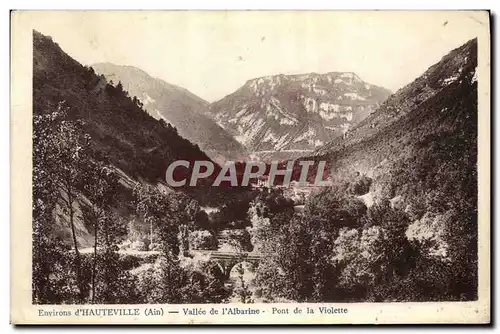 Cartes postales Environs d&#39Hauteville Vallee de l&#39Albarine Pont de la Violette