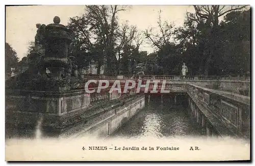 Cartes postales Nimes Le Jardin de la Fontaine